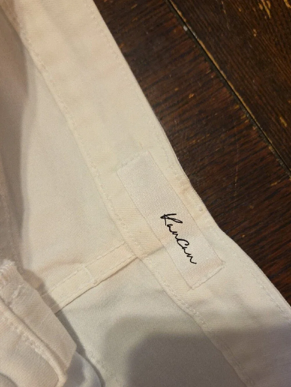 KanCan White Flare Jeans with Knee Rips